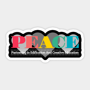 PEACE Homeschool Co-op T-Shirt Sticker